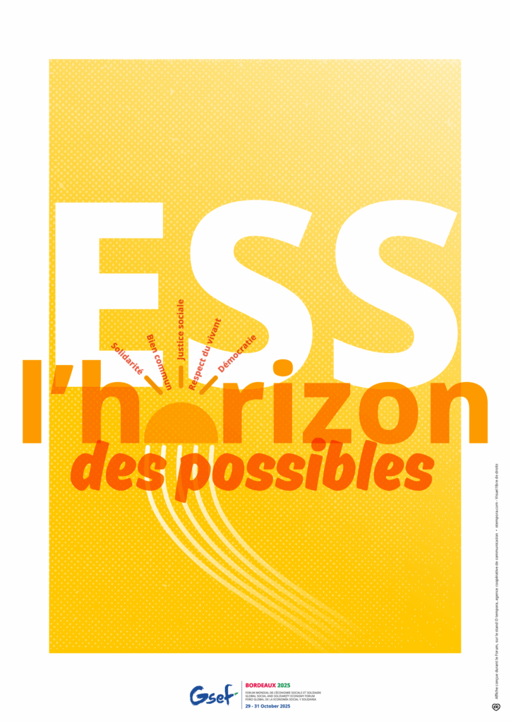 Affiche Économie Sociale et Solidaire agence Otempora x Gsef2025